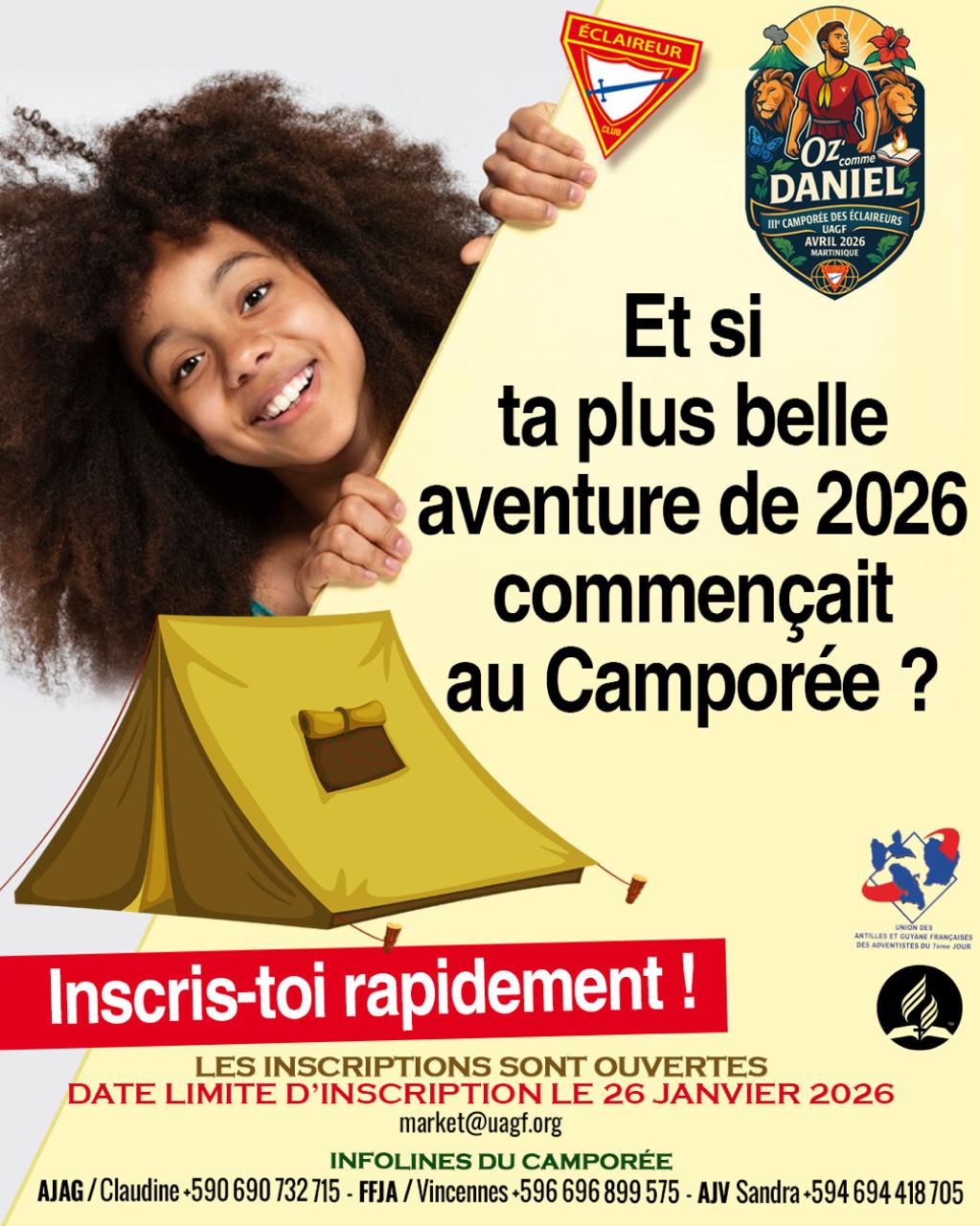 Inscription Camporée UAGF 2026